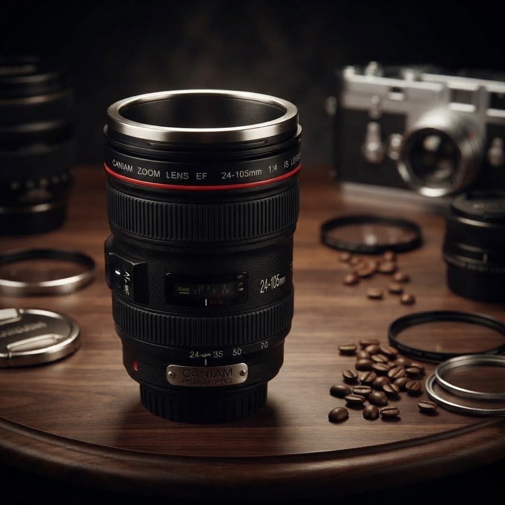 Camera Lens Travel Mug