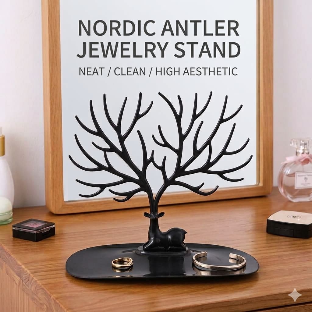 Deer Tree Necklace Holder