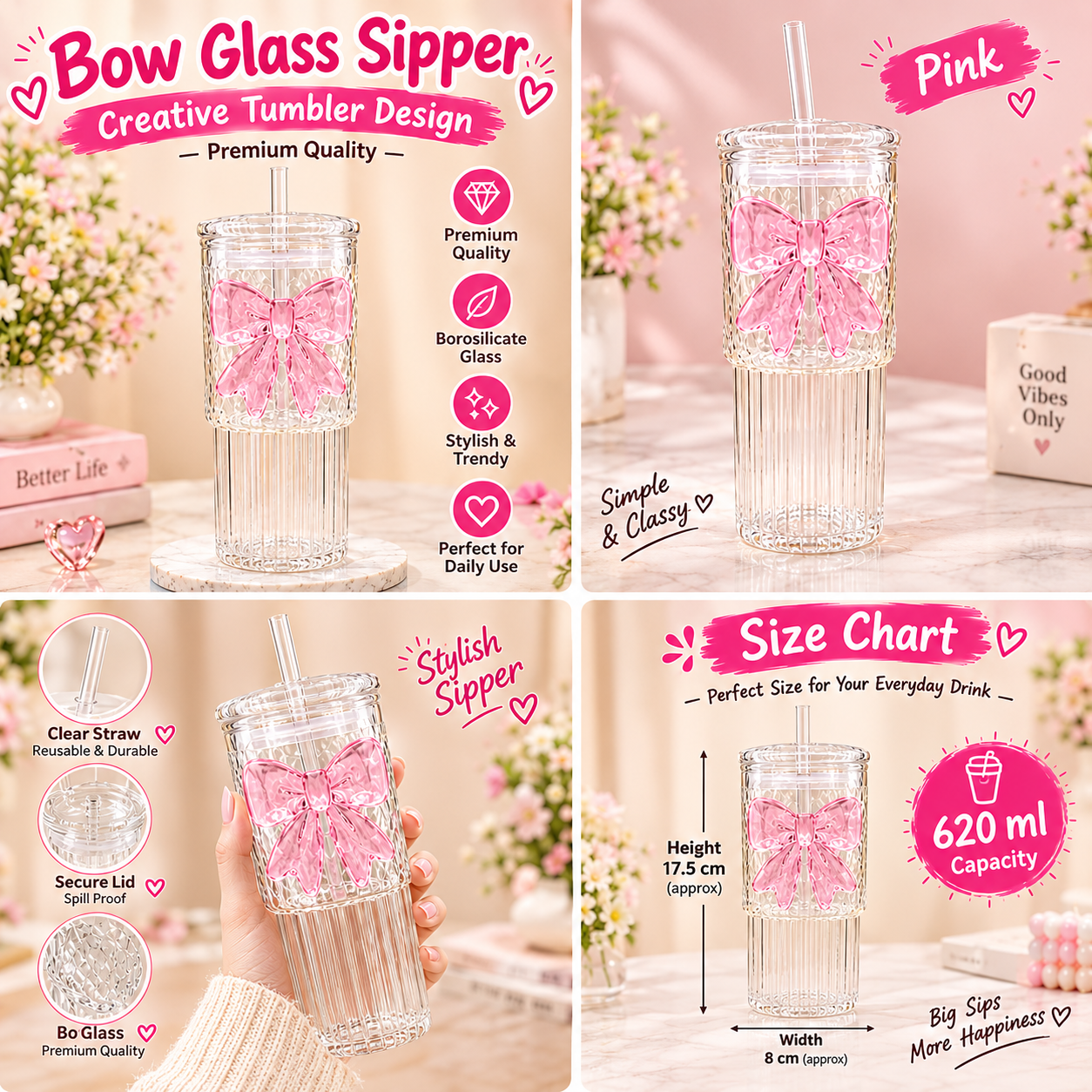 Elegant Bow Glass