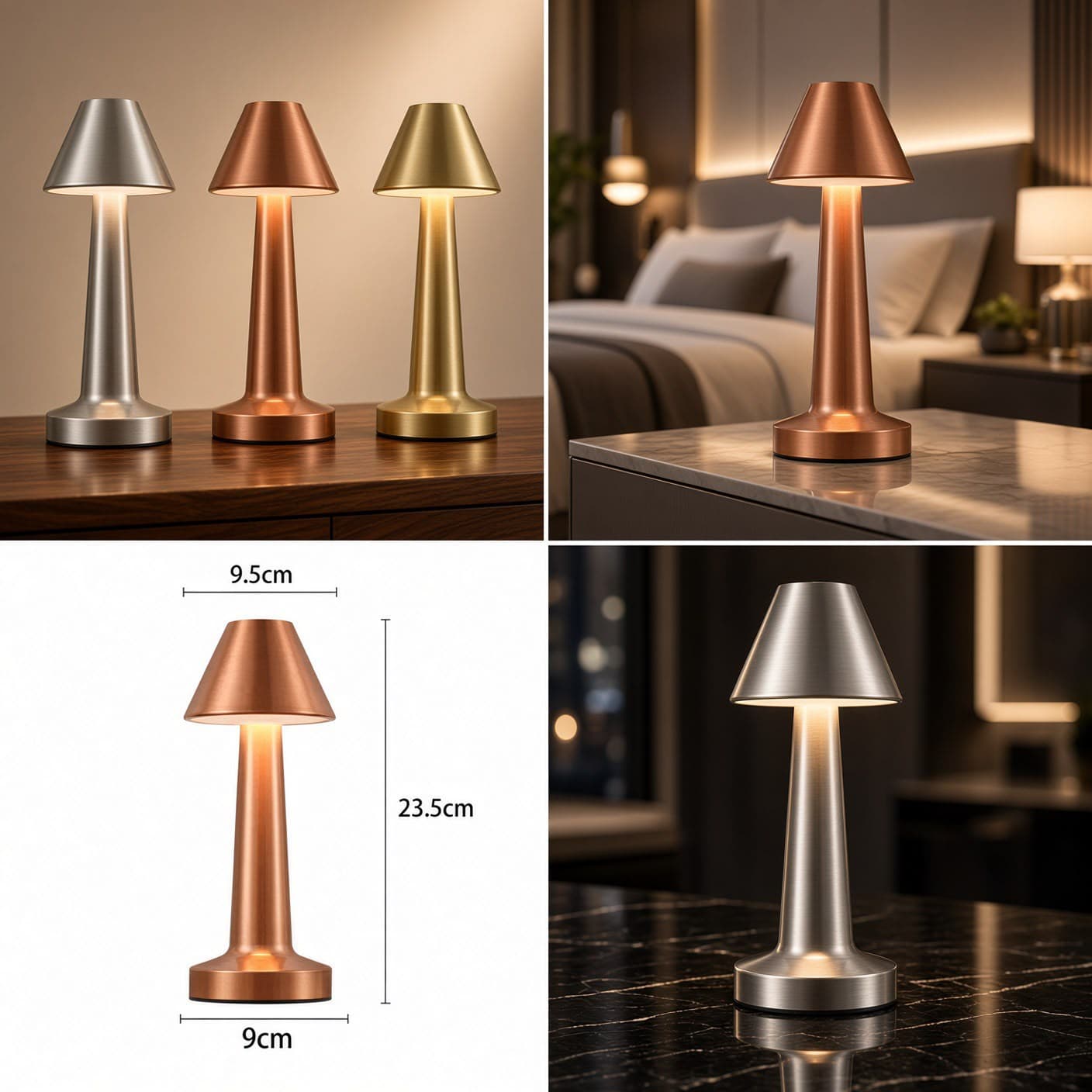 Rechargeable Premium Metal Lamp