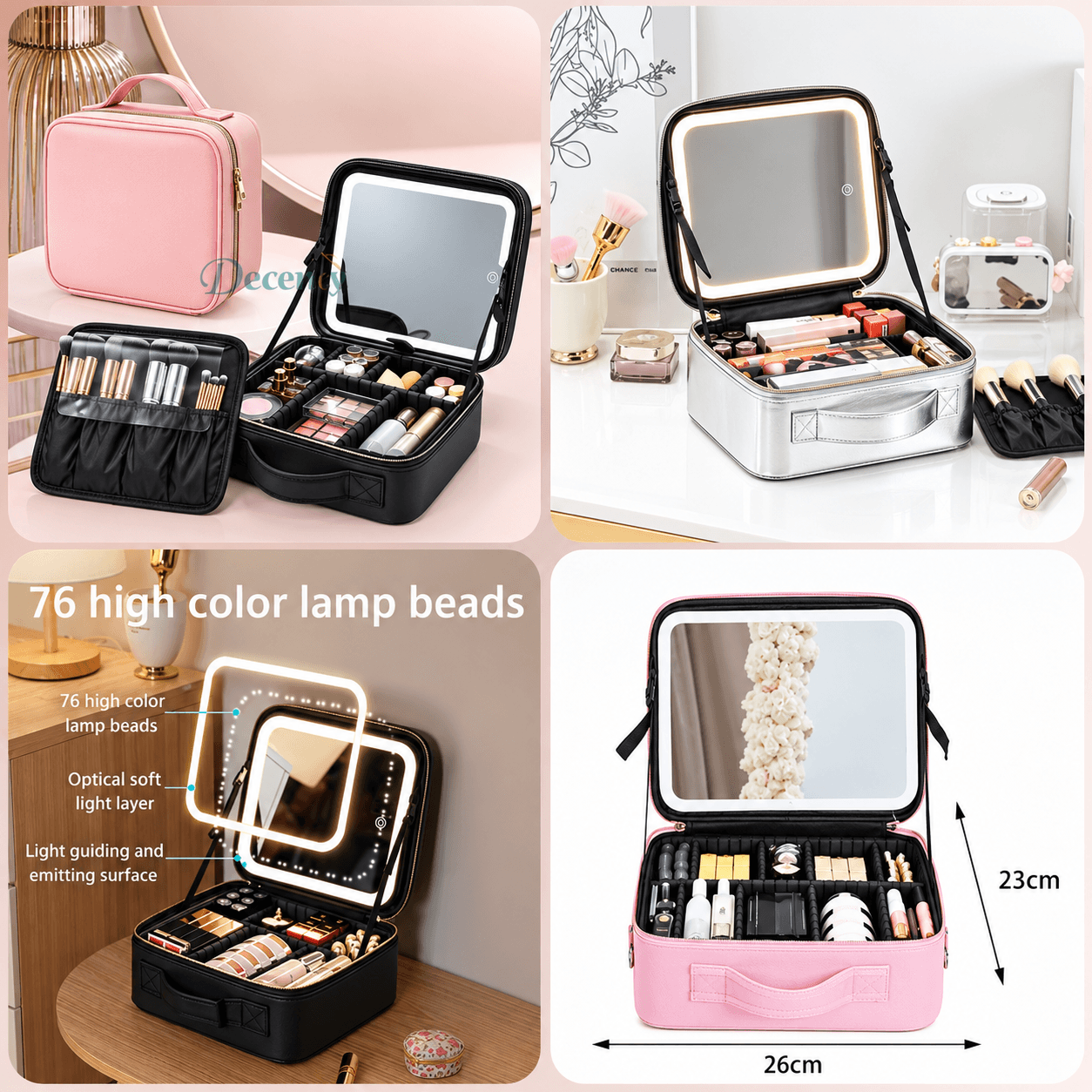 Smart Led Cosmetic Makeup Organizer